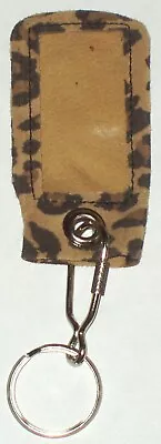 LEOPARD Supple Leather Remote Cover For OEM Viper Clifford Python Avital LARGE • $17.95