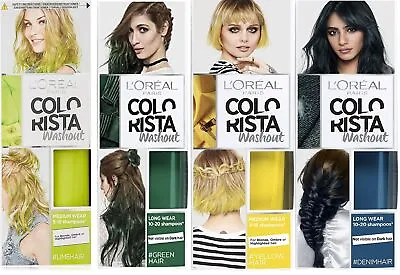 £9.99 • Buy 3 X 80ml L'Oreal Paris Colorista Washout Semi-Permanent Hair Dye