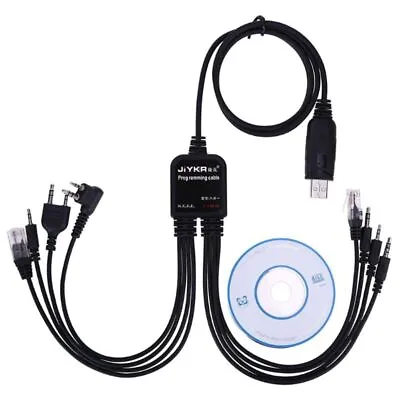 8 In 1 USB Programming Cable For Baofeng For Motorola For Kenwood TYT QYT • $13.12