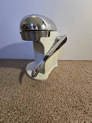 Vintage Juice-O-Matic Citrus Juicer. Art Deco. Early 1900's Beige & Chrome.  • $30