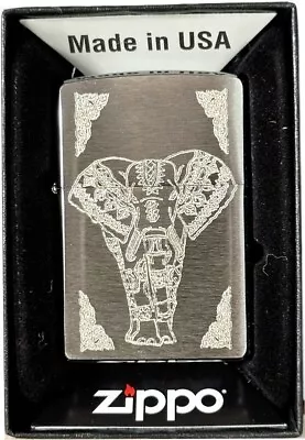 Zippo Elephant ช้าง Thailand Thai + Request Engraving With / Without Gift Set • £31.76