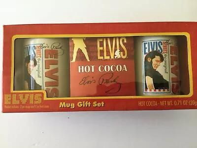 Vintage Elvis Hot Cocoa Mug Gift Set- 2 Mugs 1 Hot Cocoa Mix • $10.99