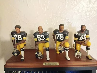 Danbury Mint Pittsburgh Steelers Steel Curtain Figurine Rare . • $310