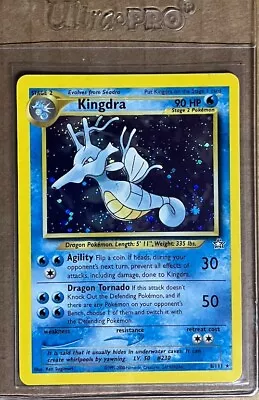 Pokémon TCG Kingdra Neo Genesis 8/111 Holo Unlimited Holo Rare LP • $15