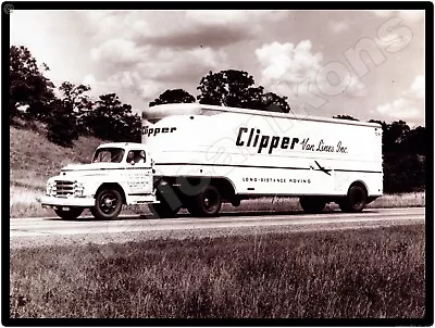 Diamond T Trucks New Metal Sign: Clipper Van Lines Indianapolis Indiana • $19.88