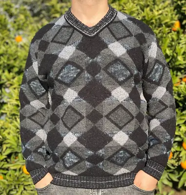 Vintage Knit Missoni Sport Jumper Striped Pullover Retro Sweater Size XL 54 56 • $147