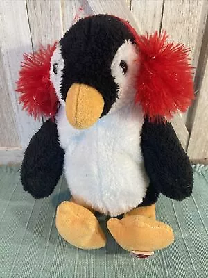 Dan Dee Animated Musical Plush Penguin Christmas Ear Muffs Stuffed Animal • $16