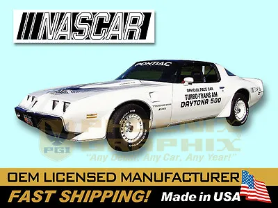 1981 Firebird Turbo Trans Am Nascar DAYTONA 500 Pace Car Door Decals Stripes Kit • $209