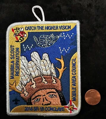 Mobile Area Council Bsa 2018 Maubila Scout Reserv Sr1b Conclave Pocket Patch • $49