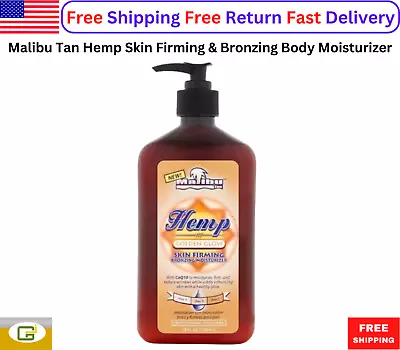 Malibu Tan Hemp Skin Firming & Bronzing Body Moisturizer Golden Glow 18 Fl Oz • $9.99