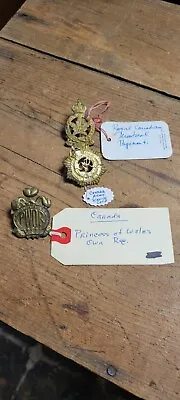 3 Old Vintage WWII Canadian Canada Military Army Medal Pin Hat Badge Mixed Lot • $29.99