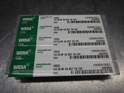 Widia 1/4 28 NF Bottoming Hand Tap 0.2550  Shank QTY5 19256 (LOC1583B) • $29.95