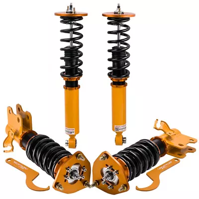 Coilovers High Lower Spring For Nissan 95-98 240SX S14 24 Ways Adjustable Damper • $280.59