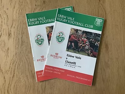 Ebbw Vale RFC V Llanelli RFC - 1995/96 Heineken Welsh League Div One - 23/9/1995 • £4