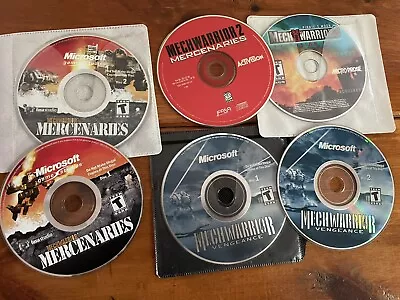 MechWarrior Mercenaries + Vengeance + Expansion + 2  [2002] PC Microsoft 6 Discs • $10