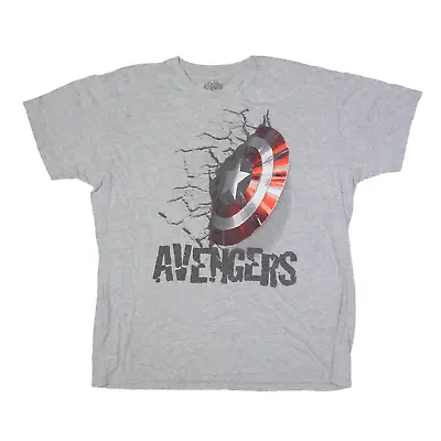 MARVEL Avengers T-Shirt Grey Short Sleeve Mens XL • £8.99