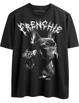 Epic French Bulldog Retro 80s Punk Heavy Metal Tshirt For Men & Women Dog Owner • $21.99