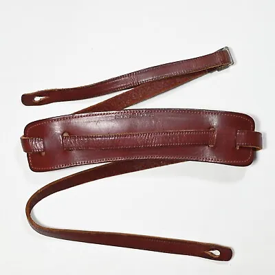 RARE Vintage RICKENBACKER Guitars Skinny 1950s Style Leather Guitar Strap Canada • $49