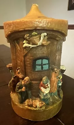 Beautiful Vintage Gunter German Nativity Eternal Candle. Hand Painted • $40
