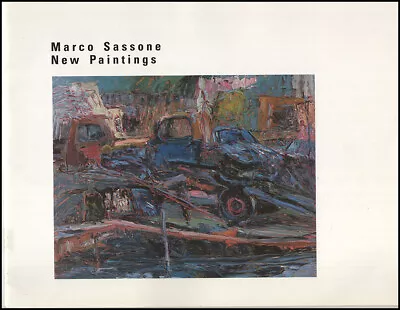 Marco Sassone: New Paintings (Istituto Italiano Di Cultura March 1989) • $34.40