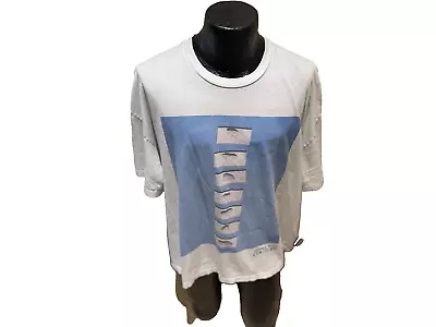 Versace Jeans Couture Vintage White/blue S/s Cotton T-shirt Xxl/excellent • $14.95