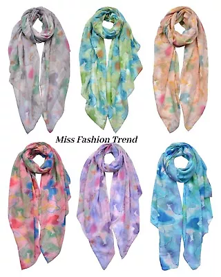 Women's Abstract Pattern Print Summer Scarf/Soft Neck Scarf/Head Ladies Scarves • £6