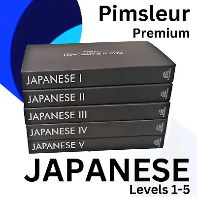 Pimsleur Japanese Levels 1 2 3 4 & 5 - Complete Language Course. • £19.99