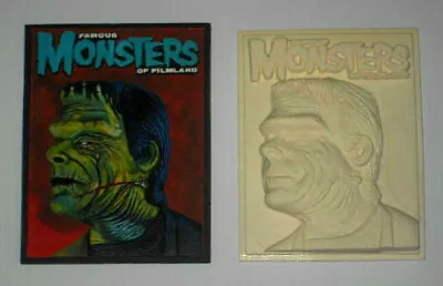Frankenstein / Famous Monsters Cover Resin Relief Plaque • $18