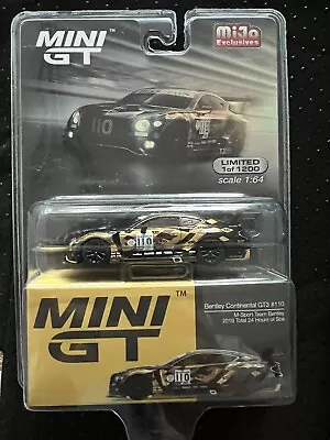 TSM Mini GT 199 Bentley Continental GT3 #110 2019 Total 24 Hrs Of Spa 1:64 • $85