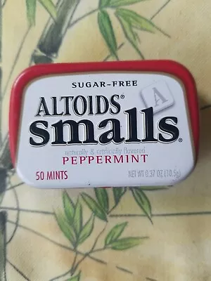 ALTOIDS Smalls Peppermint Breath Mints Box 0.37-Ounce Tin~2014 Old LogoRareEmpty • $10.99