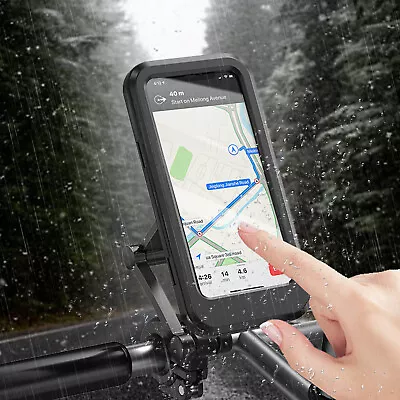 Motorcycle Bike Bicycle Handlebar Mount Holder Waterproof GPS Cell Phone Mount • $14.95