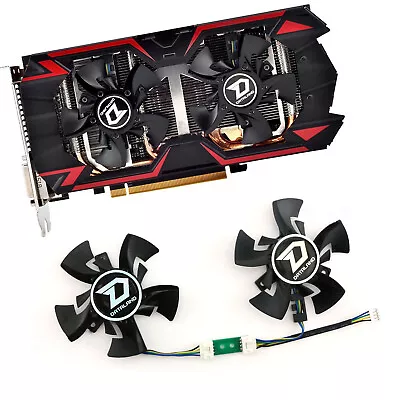 1 Pair Cooling Fan With Power Board For DATALAND R9 380 285 2G/4G GA81O2U Fan • $19.02