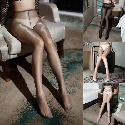 Super Elastic High Gloss Shiny Pantyhose Sheer Stockings Nylon Tights Hosiery  • $7.03