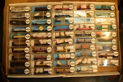 N Scale FLAT CAR UP SP ATSF SF PRR CN L&N GN NH CP MEC NP RDG  Sold Individually • $9.95