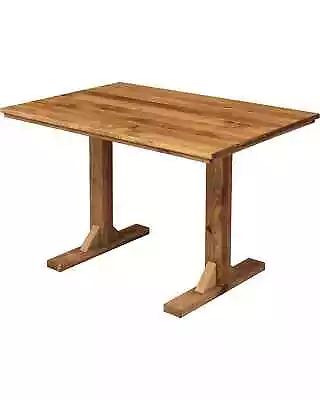 1.2m 6-Seater Stained Rustic Café / Bistro / Restaurant Table Handmade (2 Legs) • $340