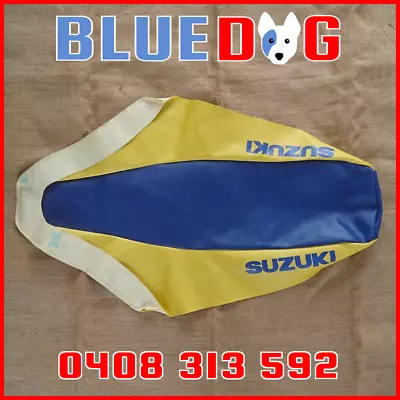 $70 • Buy SUZUKI DR650 DR650s 2000 - 2017 BLUE/YELLOW Seat Cover **Aust Stock** SP849