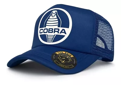 SHELBY COBRA Trucker HAT Snapback Mesh CAP Adjustable Motor Ford Mustang -- NEW • $65.76