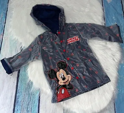 Mickey Mouse Boys Lined Raincoat Size 2t • $9.99