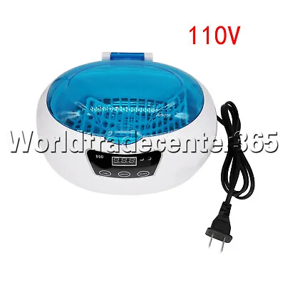 600ml Ultrasonic Cleaner Bath Timer For Jewelry Glasses Manicure Dental Parts • $59.99