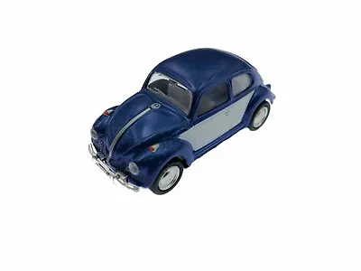 2.5  Kinsmart VW 1967 Volkswagen Beetle 2 Tone Diecast Model Toy Car 1:64 Blue • $5.98