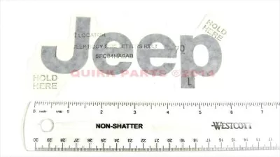 OEM NEW MOPAR  Exterior  Jeep  Decal/Sticker VERY DARK!! SILVER 97-06 Jeep Wrang • $57.26