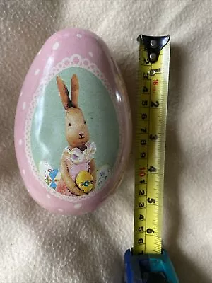 Maileg Easter Egg Tin Bunny Rabbit Pink Girl Collectors Item  • £10