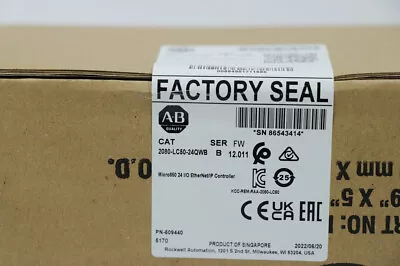 Allen-Bradley 2080-LC50-24QWB Micro850 24 I/O EtherNet/IP Controller New In Box • $295