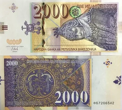 Macedonia 2000 Denari 2016 P 24 UNC • $74.99