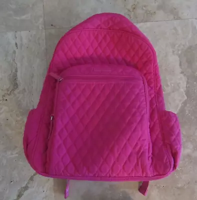 Vera Bradley Pink Quilted Backpack Book Bag • $16