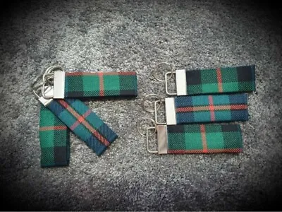 Murray  Of Atholl Ancient Scottish Tartan Handmade Keyring Luggage Tag Keyfob • £10