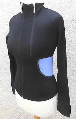 New Mondor 24804 Supplex Double Zipper Ice Skating Dress Jacket - Black/ Lilac • $35.36