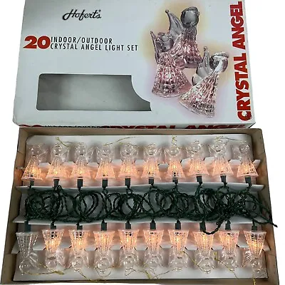 Vintage Hofert's Crystal Angel Light Set 20 Lights Indoor Outdoor Christmas Tree • $17.99