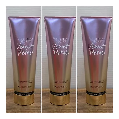 Victoria's Secret VELVET PETALS Fragrance Lotion ~ 8 Fl.oz. ( Lot Of 3 ) • $49.99