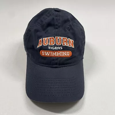 Auburn Tigers Swimming Hat Cap Men’s Navy Blue Strapback NCAA Embroidered • $12.32